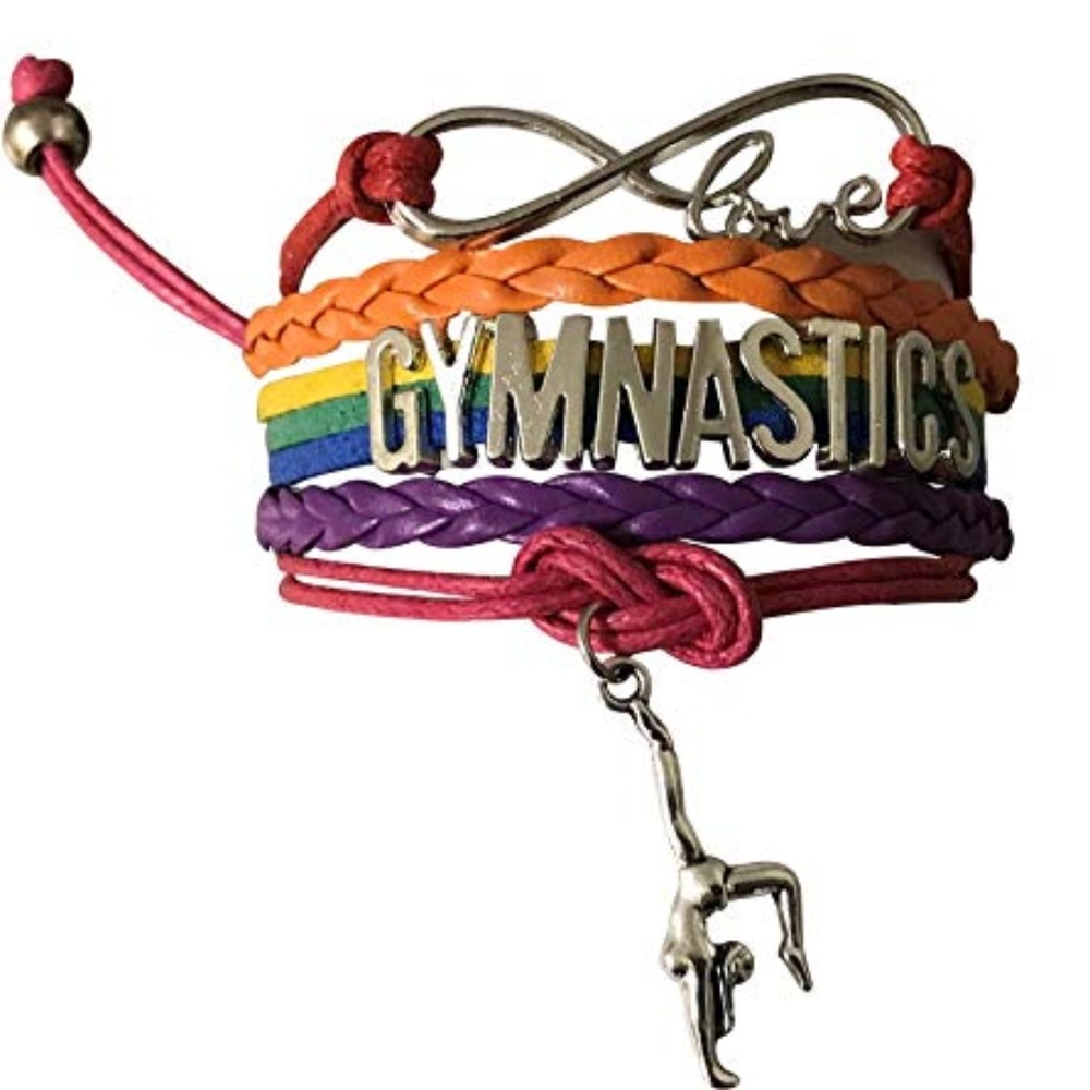 Gymnastics Charm Bracelet- Girls Gymnastics